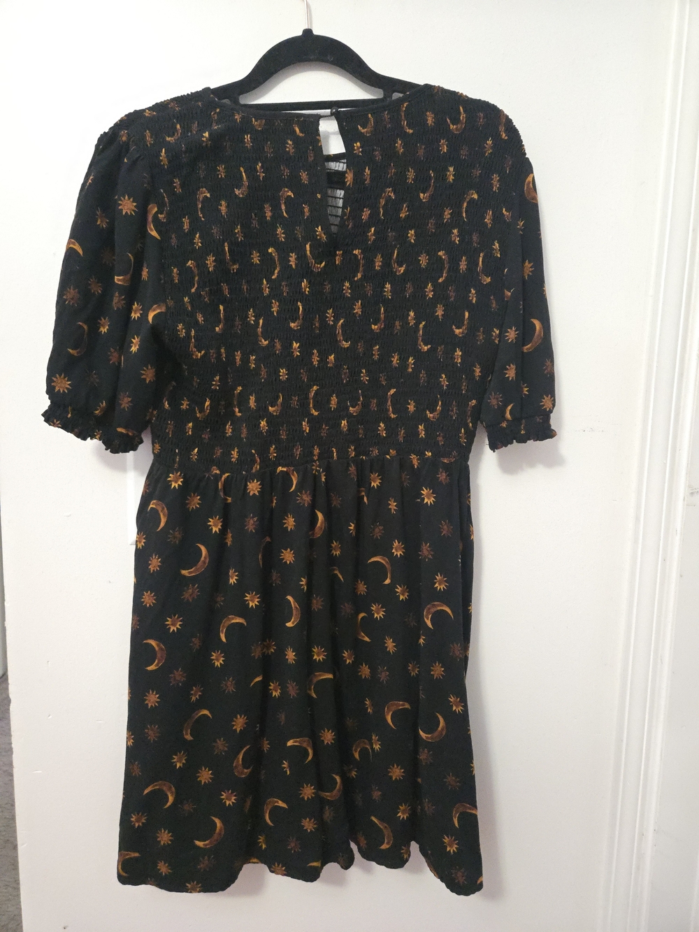 Black Moon & Sun Print Short Dress - Picture 2 of 4